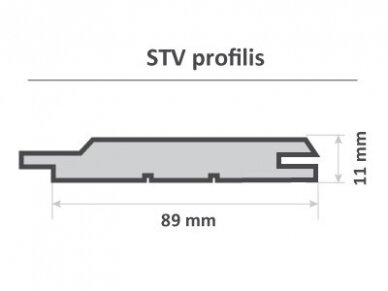 Vidaus/pirties dailylentė, STV, 11x89x2400mm 3