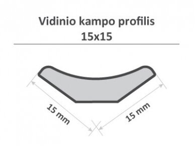 Vidinis kampas, 15x15x2100mm 2